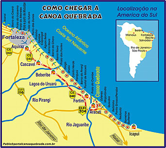 Mapa de Localização de Canoa Qiebrada